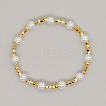 Natural Pearl Beaded Stretch Bracelets for Women ST8151-4-1