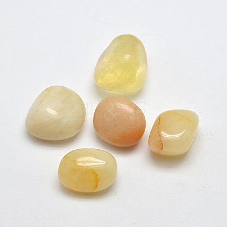 Natural Yellow Jade Beads G-G516-07-1