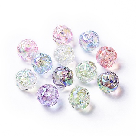 Transparent Acrylic Beads X1-TACR-K004-06-1
