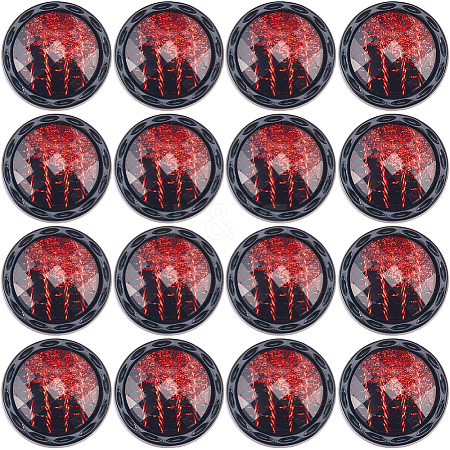 Gorgecraft 20Pcs 1-Hole Resin Shank Button BUTT-GF0003-48A-1