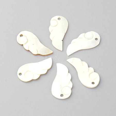 Freshwater Shell Pendants SHEL-Q008-04-1