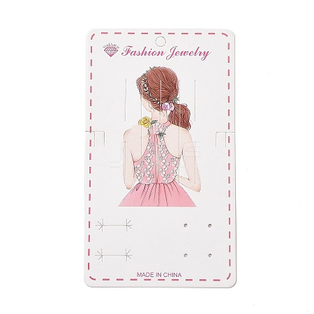 Rectangle Hair Clips Display Cards CDIS-P007-O01-1