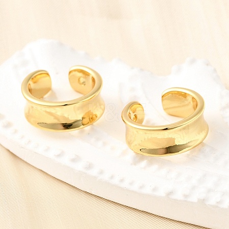 Brass Cuff Earrings EJEW-K309-16G-1