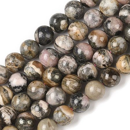 Natural Rhodonite Beads Strands G-P524-A01-02-1