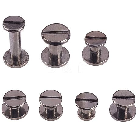 Brass Flat Nail Rivets KK-PH0035-65B-1