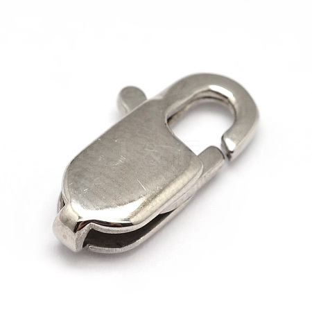 Tarnish Resistant 304 Stainless Steel Lobster Claw Clasps STAS-N078-12C-1