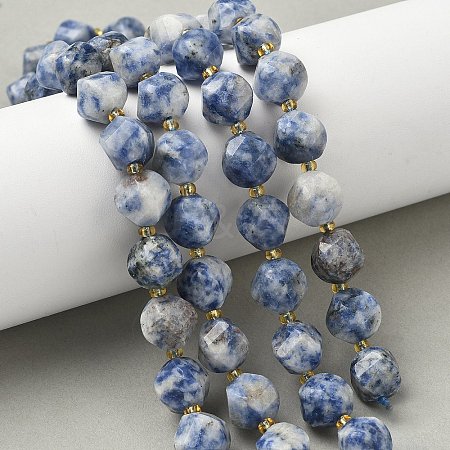 Natural Blue Spot Jasper Beads Strands G-U023-A05-01-1