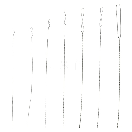 7pcs 7 Styles Stainless Steel Straight Sewing Embroidery Threads FIND-YWC0014-004-1