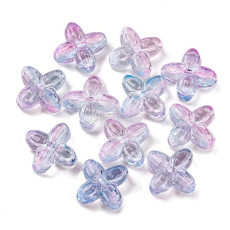 794Pcs Two Tone Transparent Acrylic Beads MACR-K359-24E-1