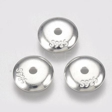 925 Sterling Silver Bead Caps STER-S002-31-7mm-1