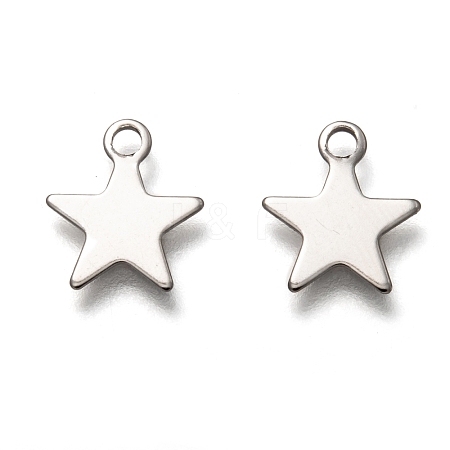 201 Stainless Steel Charms STAS-B001-14A-P-1