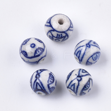 Handmade Porcelain Beads PORC-S498-60-1
