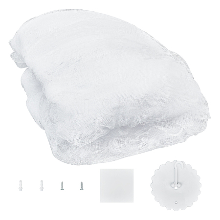 Polyester Gauze Bed Mosquito Net AJEW-WH0481-206B-1