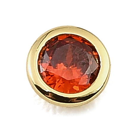 Brass Pave Cubic Zirconia Cabochons CU-CBA30E8-03G-05-1