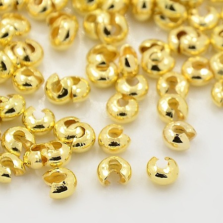 Iron Crimp Beads Covers IFIN-H030-G-1