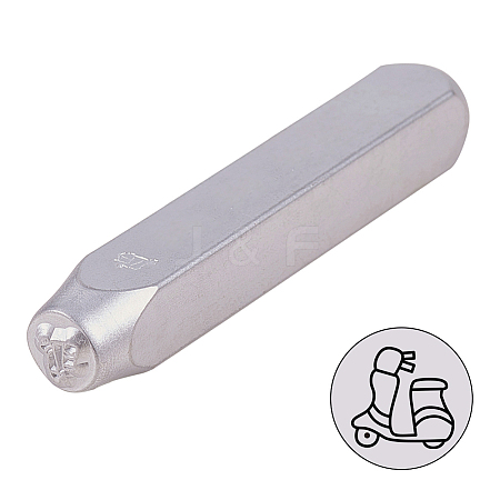 Iron Metal Stamps AJEW-BC0005-55D-1