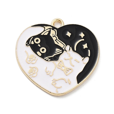 Alloy Enamel Pendants PALLOY-P301-01F-G-1