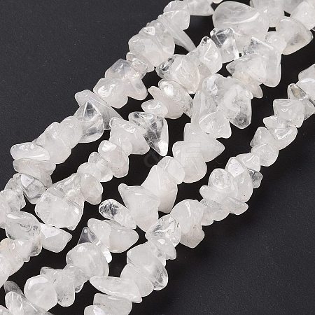 Natural Quartz Crystal Chips Beads Strands F019-2-1
