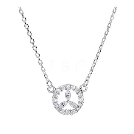 925 Sterling Silver Necklaces NJEW-BB55883-A-1