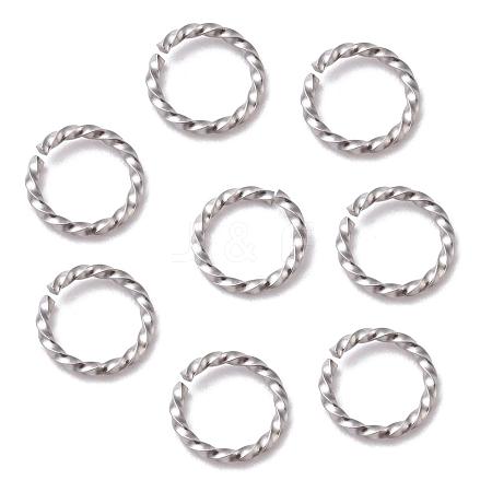 Tarnish Resistant 304 Stainless Steel Jump Rings X-STAS-F191-12P-B-1