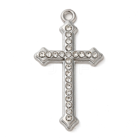 Alloy with Rhinestone Pendants FIND-G067-11P-1