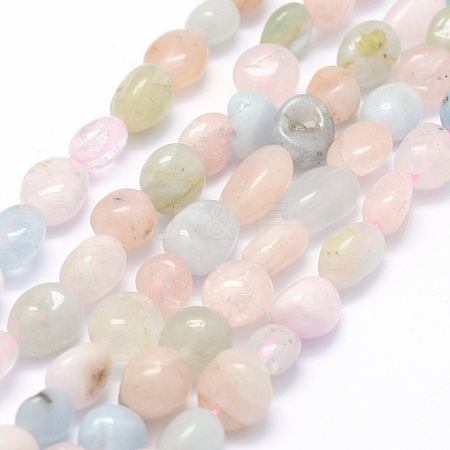 Natural Morganite Beads Strands X-G-K230-16-1
