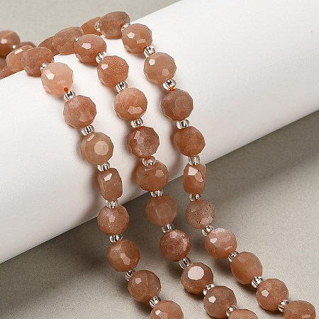 Natural Sunstone Beads Strands G-B153-B14-1