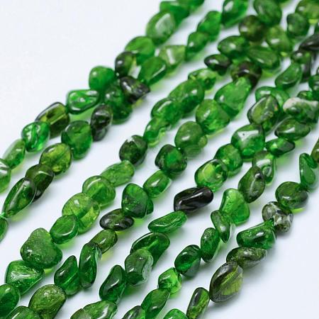 Natural Green Diopside Beads Strands G-K203-53-1