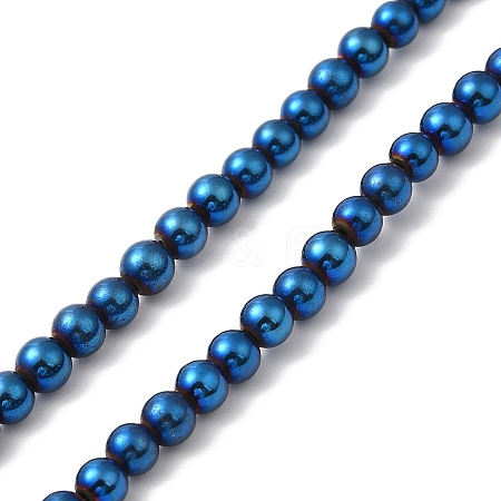 Electroplate Synthetic Magnetic Hematite Beads Strands G-E602-01F-1