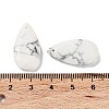 Natural Howlite Faceted Pendants X-G-D082-01A-3