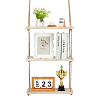 Wall-mounted Wood Storage Book Racks AJEW-WH0794-65B-1