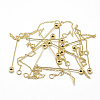 Brass Cable Chain Big Pendants X-KK-T032-155G-2