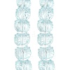 Electroplate Baking Paint Transparent Glass Beads Strands GL-CBA17FF-02K-2