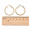 PVD Vacuum Plating 304 Stainless Steel Hoop Earrings STAS-S078-08-30mm-5