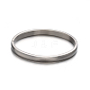 Tarnish Resistant Fashionable Unisex 304 Stainless Steel Bangles BJEW-L552-05P-6mm-1