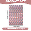 8Pcs 4 Colors Miniature Wallpapers DIY-GO0001-97-2