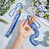 Polyester Graduation Tassel Pendant Decorations AJEW-WH20020-078B-3