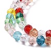 Transparent Glass Beads Strands GLAA-E036-08-4