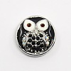 Nickel Free & Lead Free Zinc Alloy Rhinestone Enamel Jewelry Snap Buttons SNAP-G001-08A-FF-1