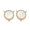 Brass Micro Pave Clear Cubic Zirconia Chandelier Component Links CU-CBA5585-03G-02-1