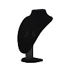 MDF Covered with Velveteen Bust Shaped Necklace Display Stands ODIS-S015-01C-2