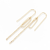 Brass Stud Earring Findings X-KK-S345-072-1