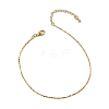 Brass Link Chain Bracelets for Women BJEW-G735-06G-4