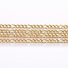 3.28 Feet 304 Stainless Steel Figaro Chains X-CHS-I002-05G-2