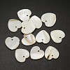 Shell Heart Pendants SHEL-P003-18A-1