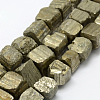 Natural Pyrite Beads Strands G-P322-20-1