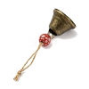 Christmas Iron Bell Hanging Ornaments HJEW-JM02443-4