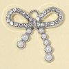 Zinc Alloy with Crystal Rhinestone & ABS Plastic Imitation Pearl Pendants RB-OY001-93P-1