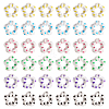  48Pcs 6 Colors Transparent Plastic Bead Frame KY-TA0001-26-10