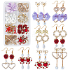 SUNNYCLUE DIY Imitation Pearl Earring Making Kit DIY-SC0019-31-1